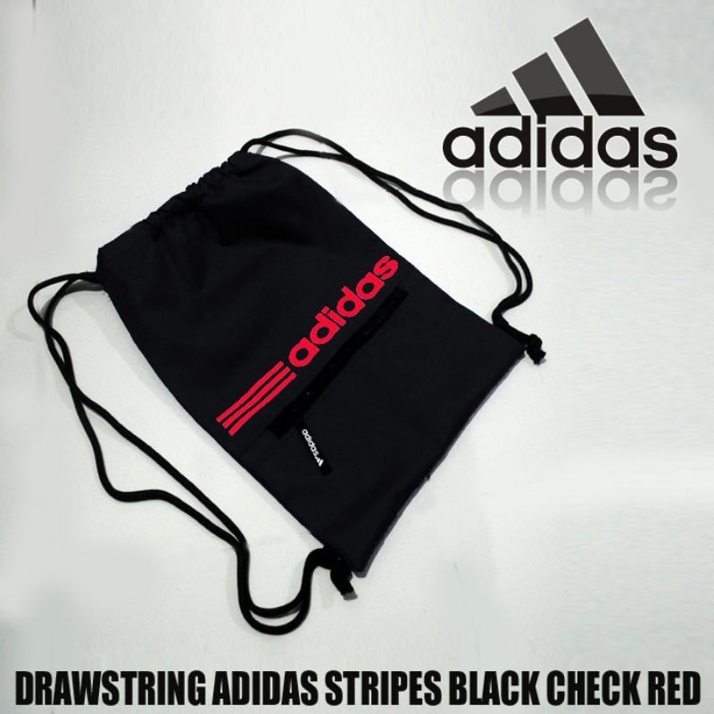 TAS SERUT ADIDAS / DRAWSTING KULIAH / SACKBACK OLAHRAGA tas karung ransel adidas stripes