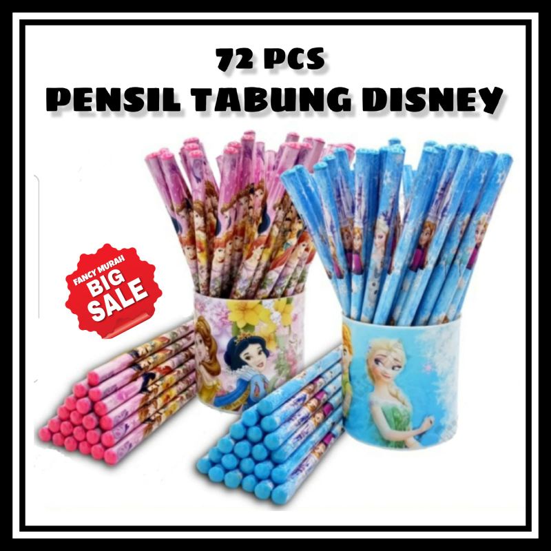 

(SALE) 72 PCS PENSIL TABUNG KARAKTER FROZEN MICKEY MOUSE LITTLE PONY SPIDERMAN AVENGERS HELLO KITTY