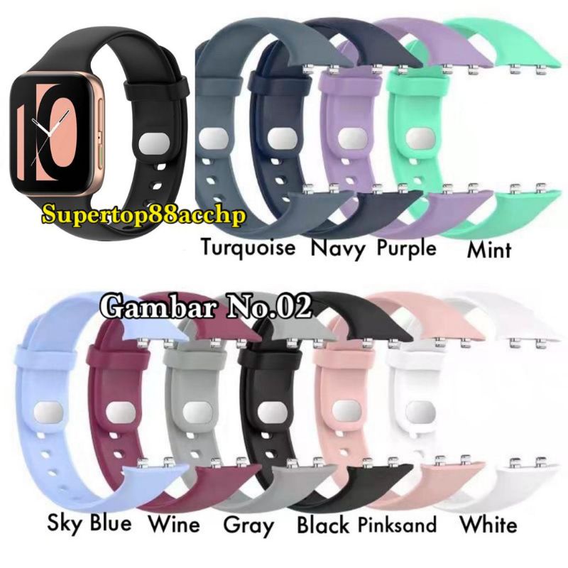 Tali Jam Strap Oppo Watch 41mm 46mm - Nike Rubber Silikon Sporty