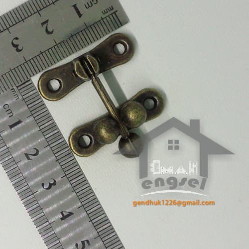 Kuncian Lock Peti Kotak 32x30mm G.59/ Hasp Lock / Kunci Pengait Klasik