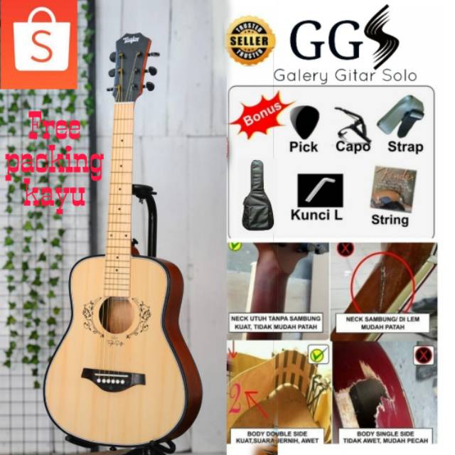 Gitar akustik 3/4 custom taylor