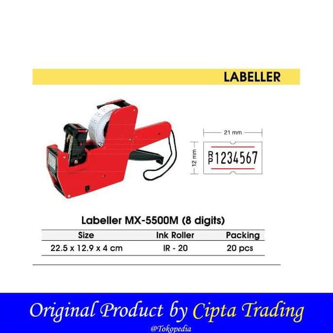 

READY STOCK price labeller - joyko - MX-5500M (8Digits) ZD311