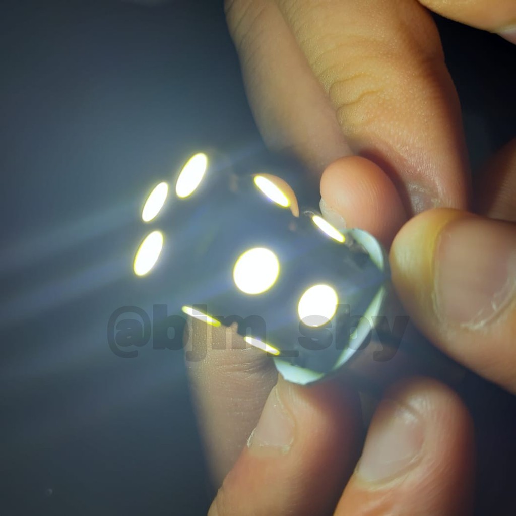 [SIAP KIRIM] LAMPU LED REM STOP BAYONET 13 MATA STROBO KEDIP MOBIL MOTOR KAKI 2 DC T20-4