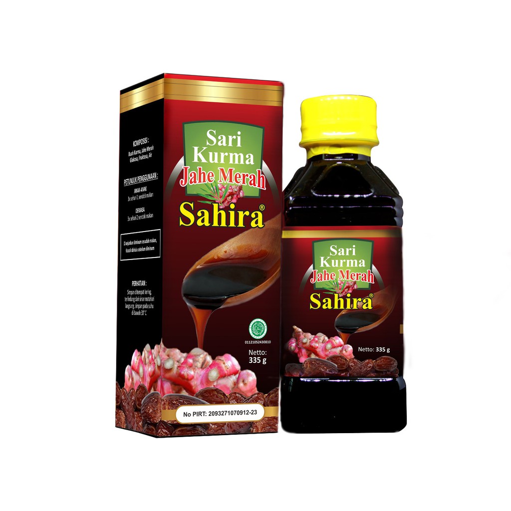 

Sari Kurma Plus Jahe Merah Sahira Original 335gr Sari Kurma Sahira Original Netto +/- 335 gram