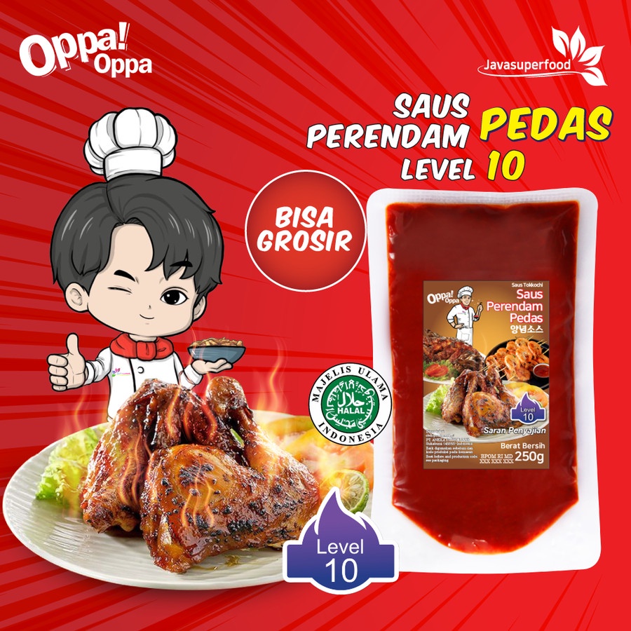 Saus Perendam Pedas Tokkochi Saus Buldak Pedas 250g Level 10 Oppa-Oppa