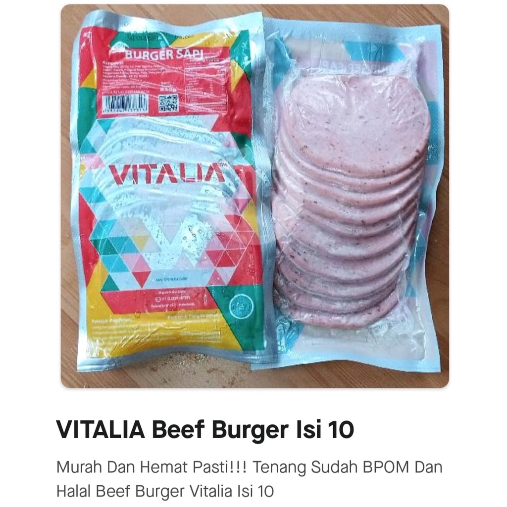 

BeefBurger VITALIA 250Gram