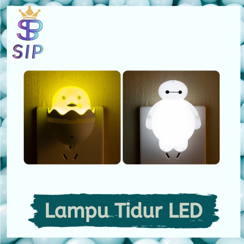 Lampu tidur LED telur ayam dengan sensor deteksi cahaya otomatis