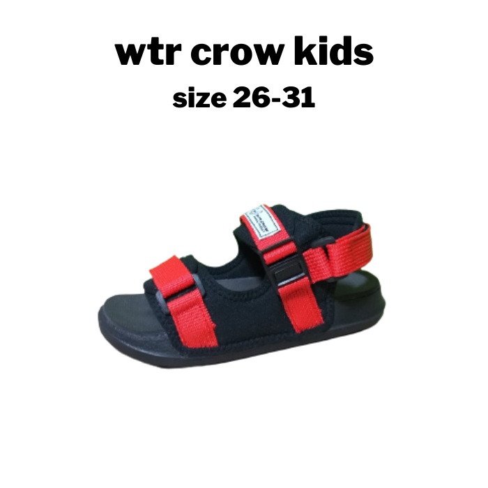 Sandal Gunung Anak Laki Laki Valcro Slip On Anti Slip Phylon Distro Premium WTR Crow Lambo Kids Merah