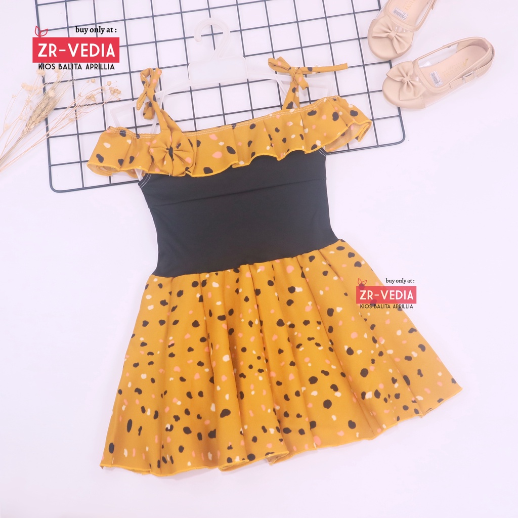 Dress Moza uk Bayi 3-12 Bulan / Dres Kensi Tanktop Baju Anak Perempuan Cewek Gaun Import Adem Murah