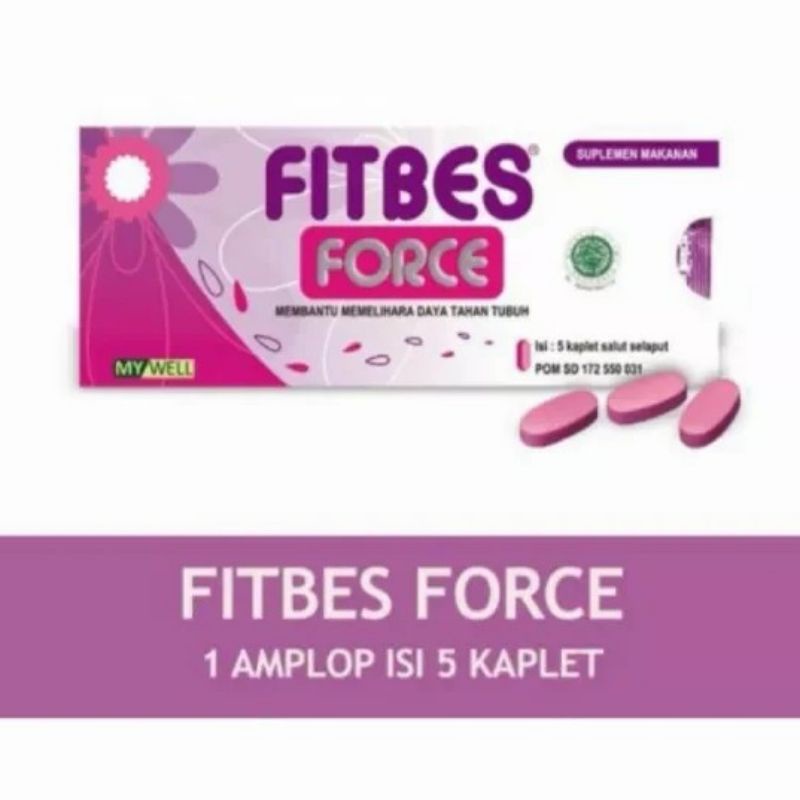 fitbes force suplemen kesehatan vitamin daya tahan tubuh original