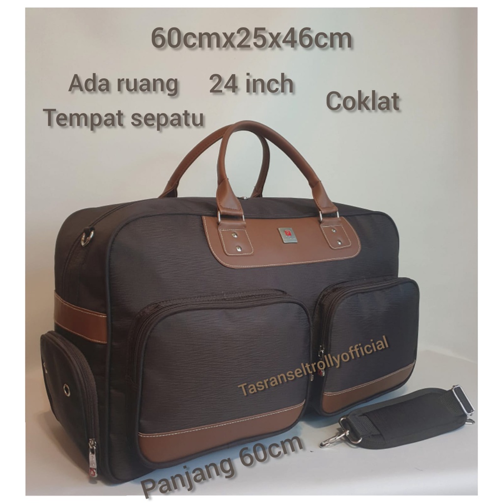 Tas Pakaian Travel Bag Polo Interclub 60cm Besar 100%original