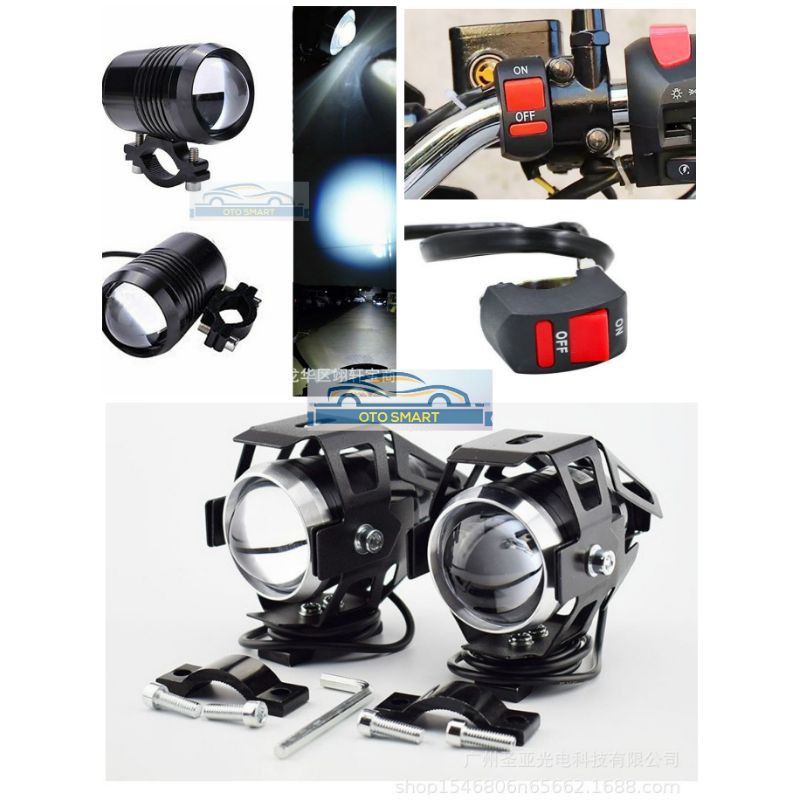 Lampu  Sorot Motor  Tembak LED Projie Projektor Headlight Cree U5 &amp; U1 Lumens 1200  Lampu  Motor