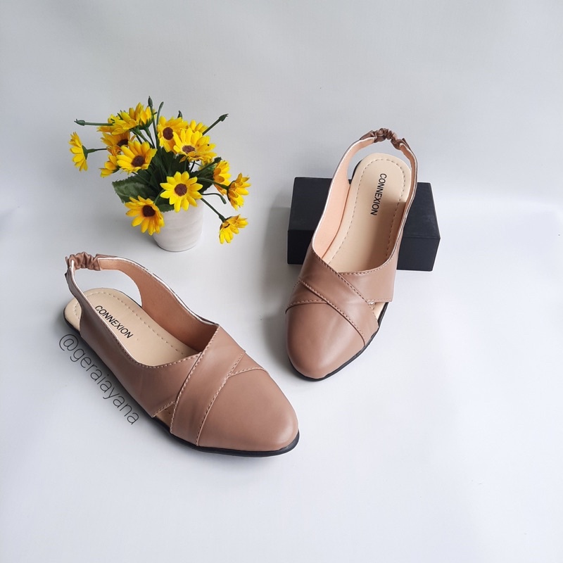 DISKON DAY! Sepatu Sandal  Wanita Connexion - Sepatu Sandal Elastis - Mules Wanita - Sanda Wanita Nevada