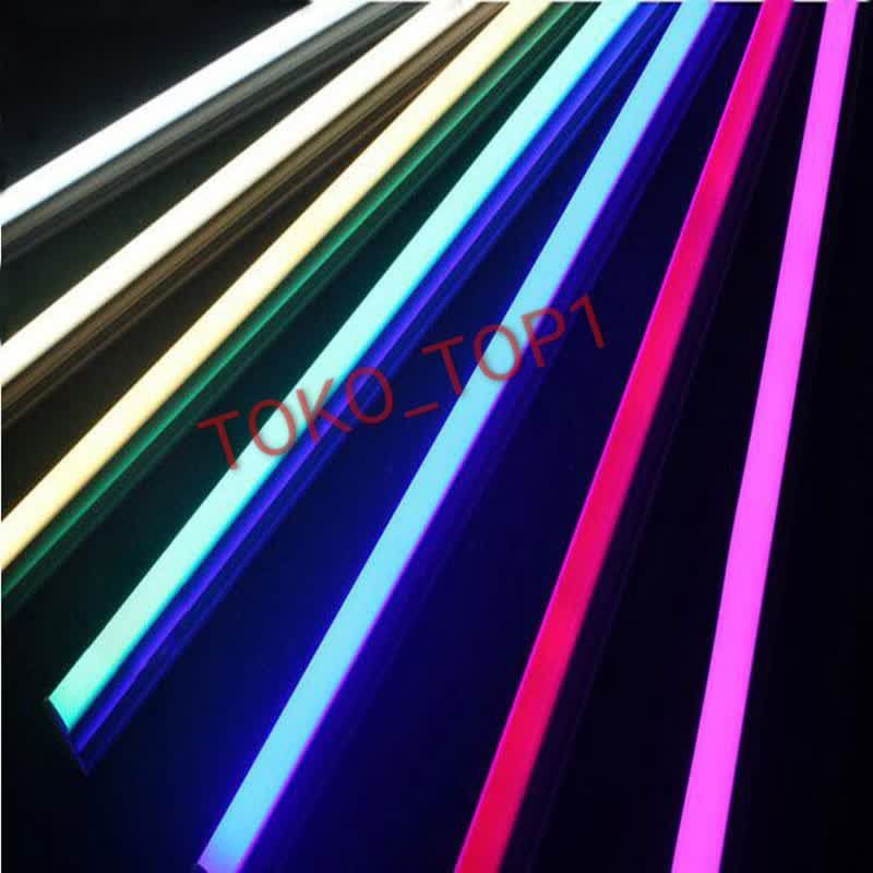 lampu tl neon t5 led 18w 120cm tube warna warni