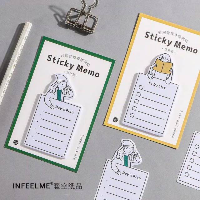 

Sticky Notes Girl Memo