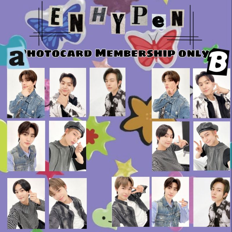 Photocard membership only selca enhypen