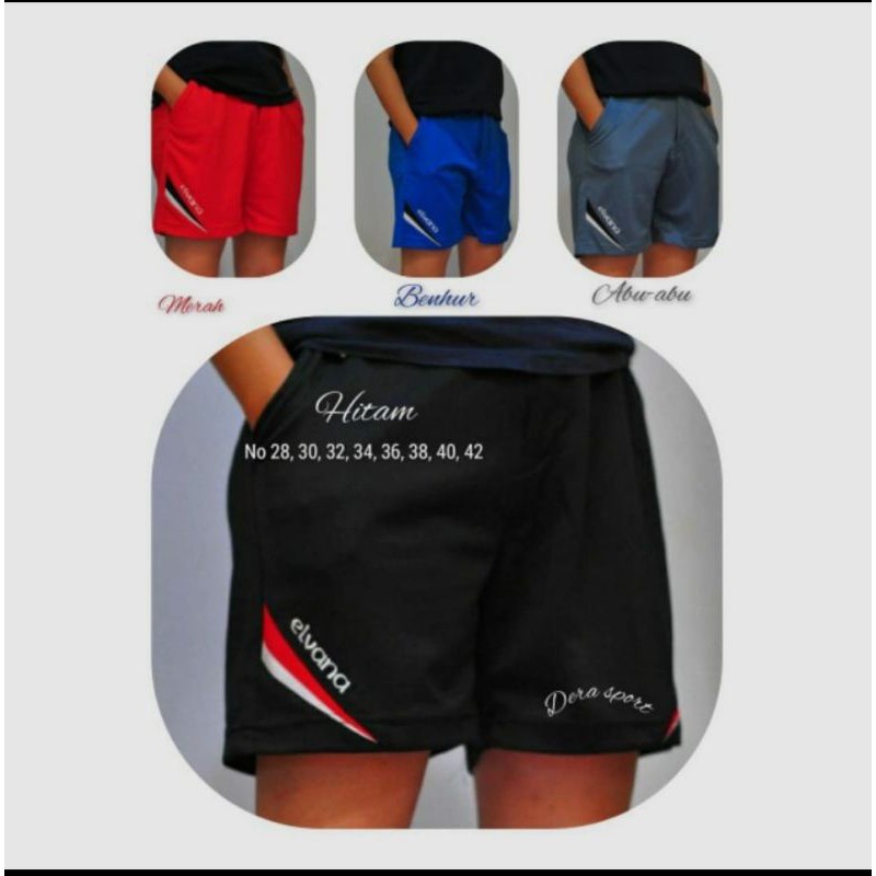 Celana pendek elvana badminton atau tenis Elvana