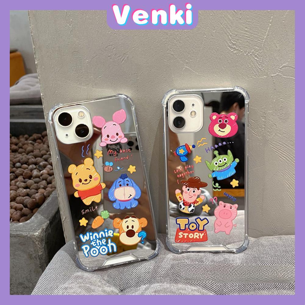 iPhone Case Acrylic Luxury Makeup Mirror Airbag Shockproof Protection Camera Cartoon Cute Compatible For iPhone 11 iPhone 13 Pro Max iPhone 12 Pro Max iPhone 7 Plus iPhone xr