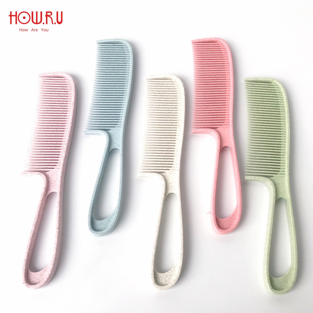 HOW.R.U | Sisir Rambut Pastel Lembut Anti Kusut Aneka Desain dan Warna DE