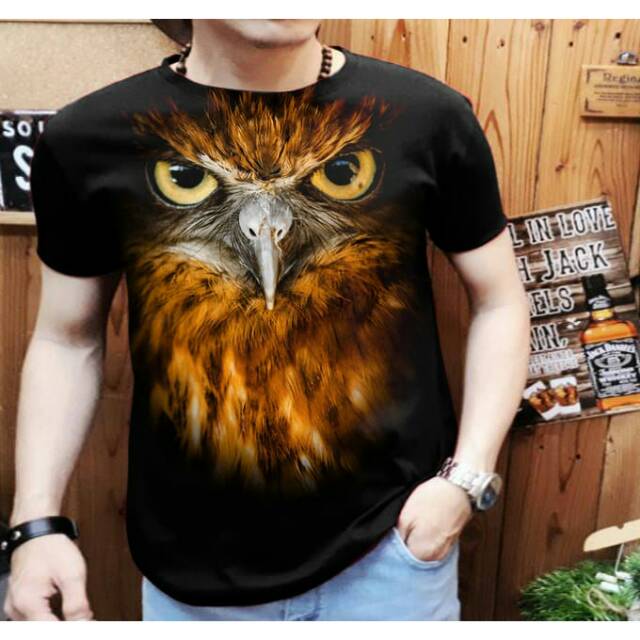Kaos Cowok Keren Burung Elang Terbaru Shopee Indonesia
