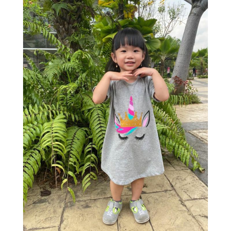 Dress Anak Smilee Sablon Dress Anak Lucu