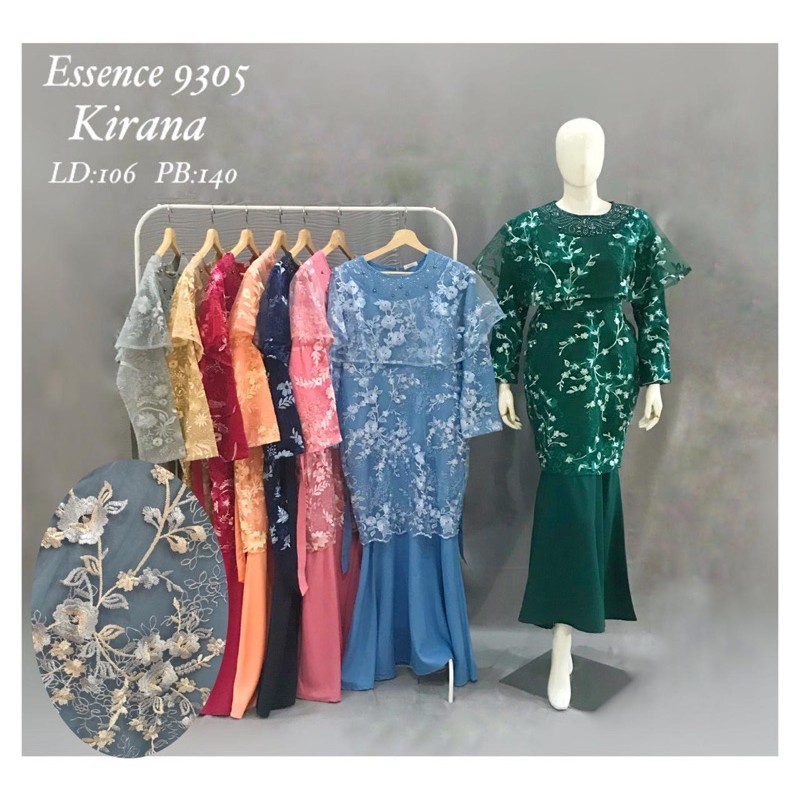 Gamis Tile Premium Kirana 9305 dengan detail mote