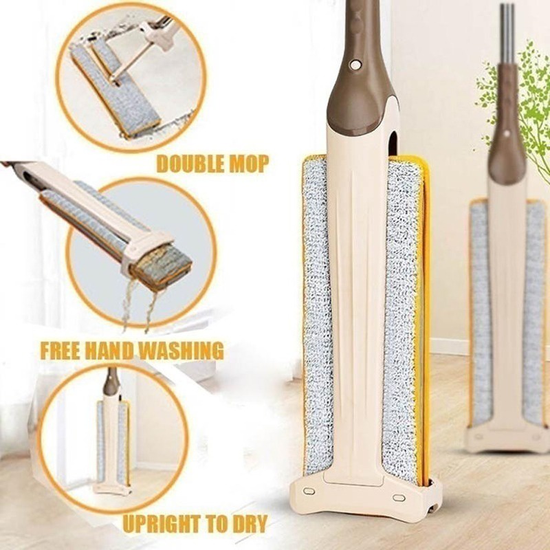 BISA COD Alat Pel Lantai 2 Sisi Ultra Mop Cleanze Ultra Mop Double Sided Alat Pel Lantai Ultra Mop Twister - Pel Lantai Praktis Peras MURAH