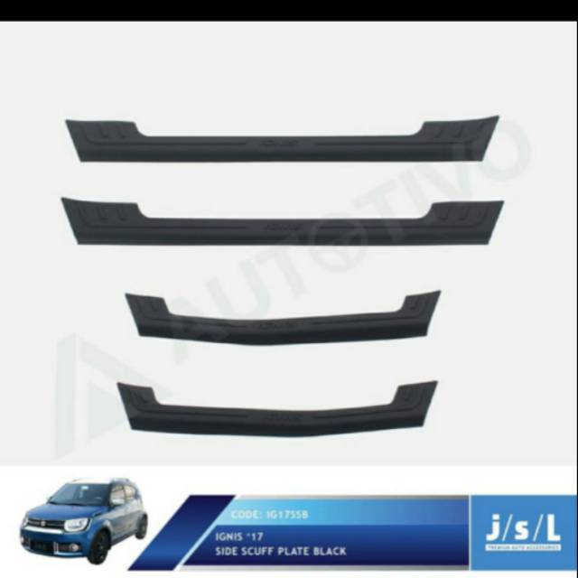 Sillplate samping mobil ignis hitam jsl