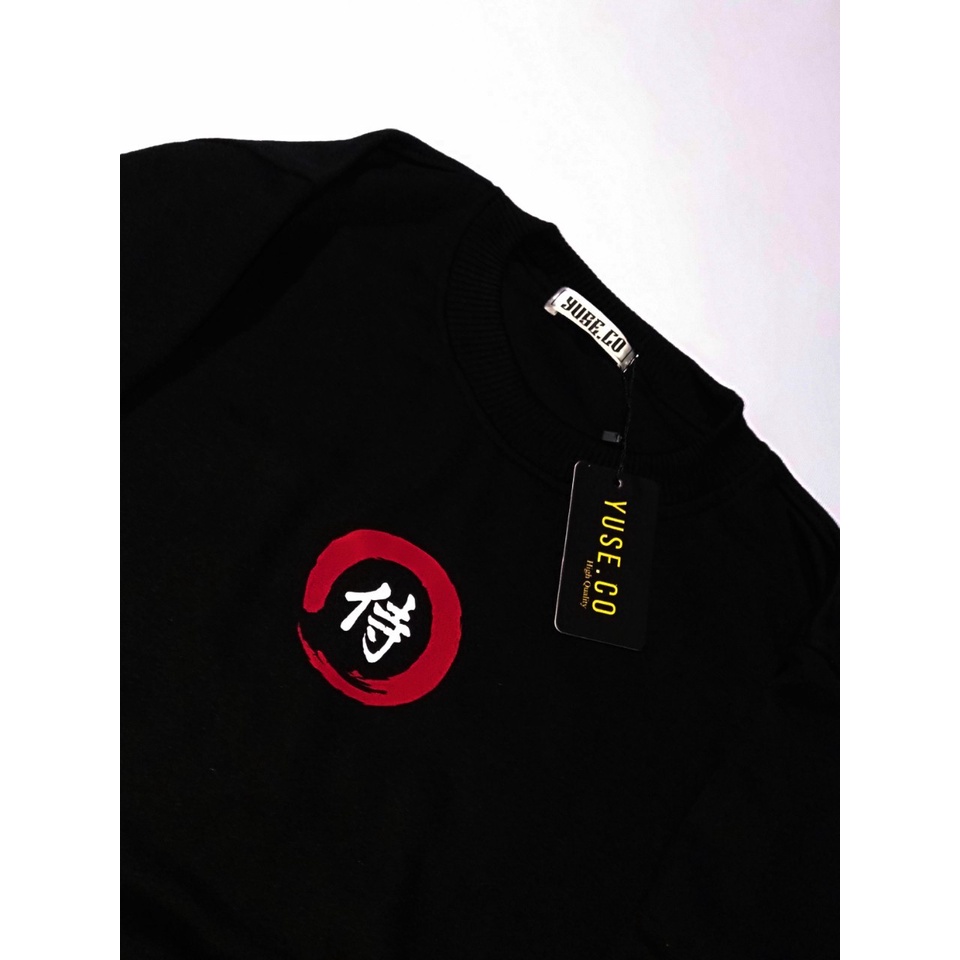 SWEATER CREWNECK SIMPLE BLACK / JAKET CREWNECK PRIA WANITA DISTRO / CN UNISEX