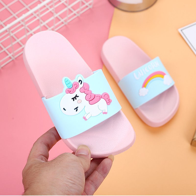 Sandal Anak Slop Sendal Slipper Unicorn Dewasa Cute