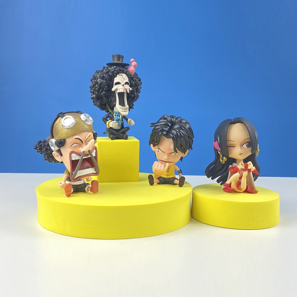 Action figure anime One Piece Luffy Chopper Ace Untuk Ornamen Mobil