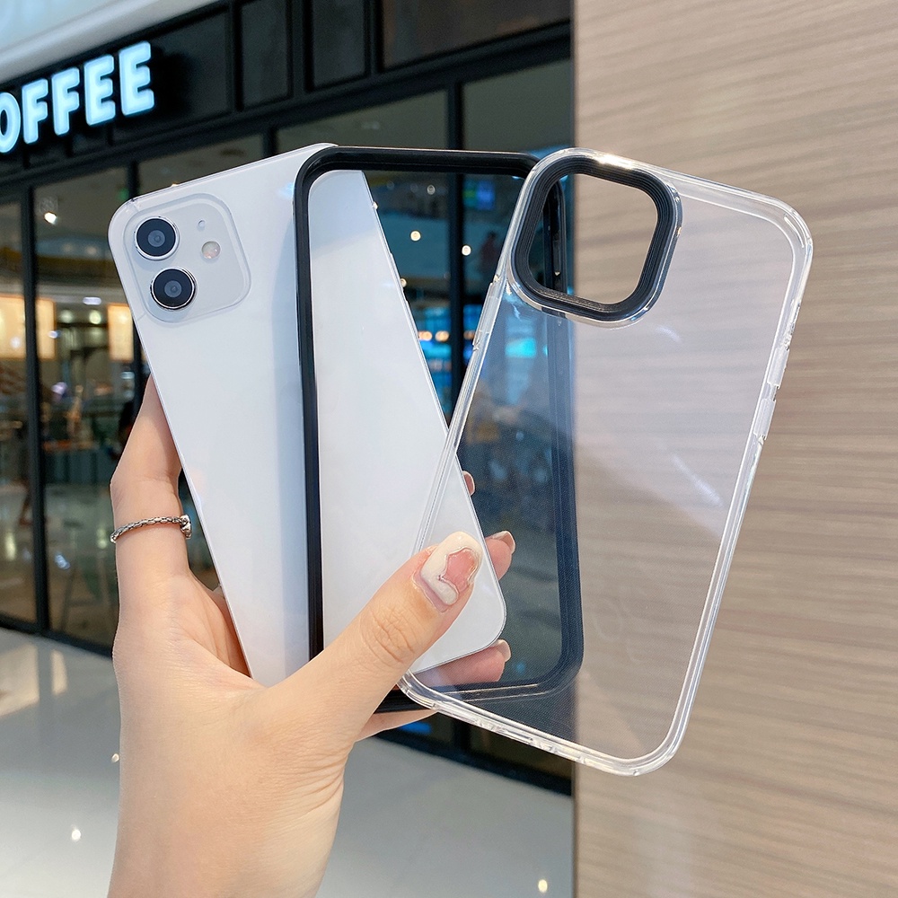 Soft Case TPU 3 in 1 Shockproof Warna Permen Untuk iPhone 13 Pro MAX 7 8 Plus 11 12 13 Pro MAX X XR XS MAX SE 2020