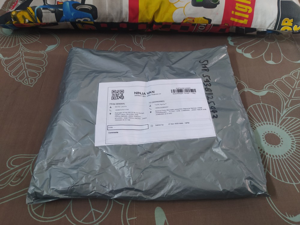 Kemeja Batik Pria Lengan Panjang Batik Size M L Xl Xxl  Bswart Hrb026 Kenongo Hem Panjang Padi