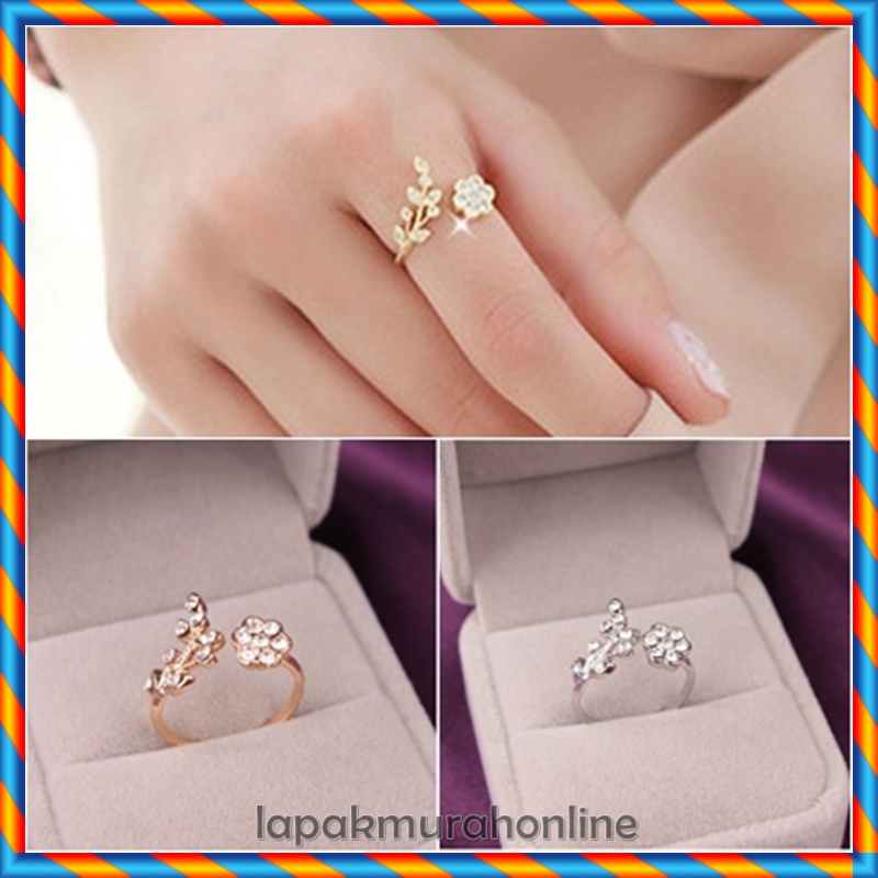 CINCIN MOTIF BUNGA DAISY HIAS MUTIARA