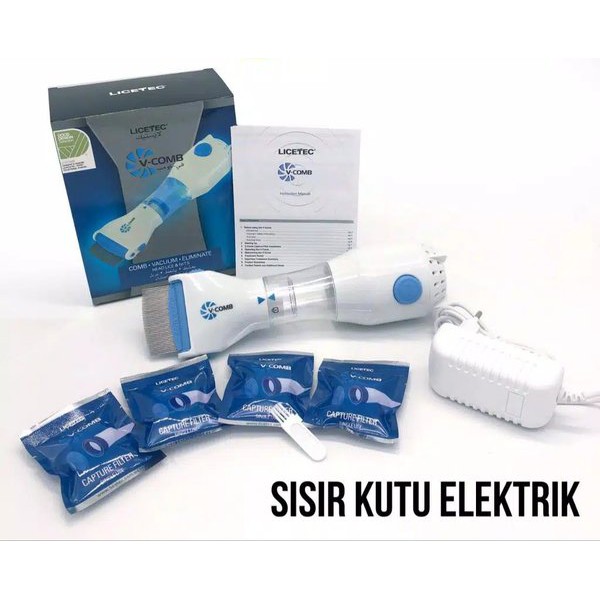 SISIR KUTU ELEKTRIK / V COMB / VAKUM KUTU ELEKTRIK ORIGINAL / SISIR PENGHILANG KUTU