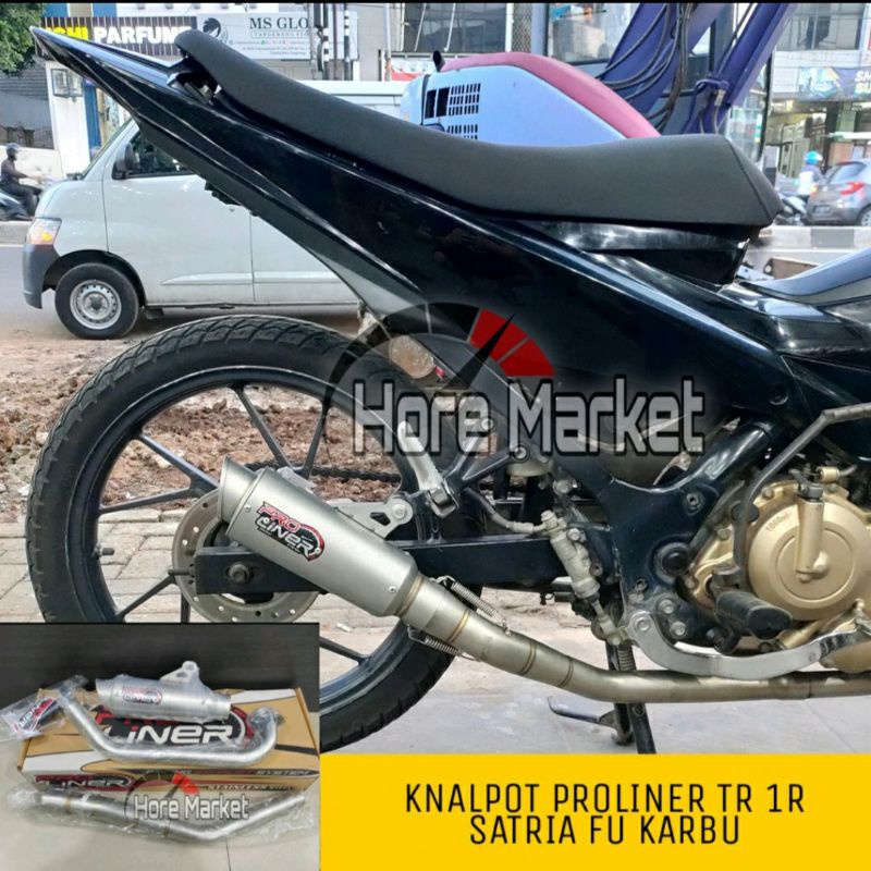 KNALPOT PROLINER SATRIA FU KARBU SHORT TR 1R ORIGINAL