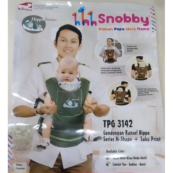 Hipseat Bayi Snobby/Gendongan Bayi Depan dan Belakang