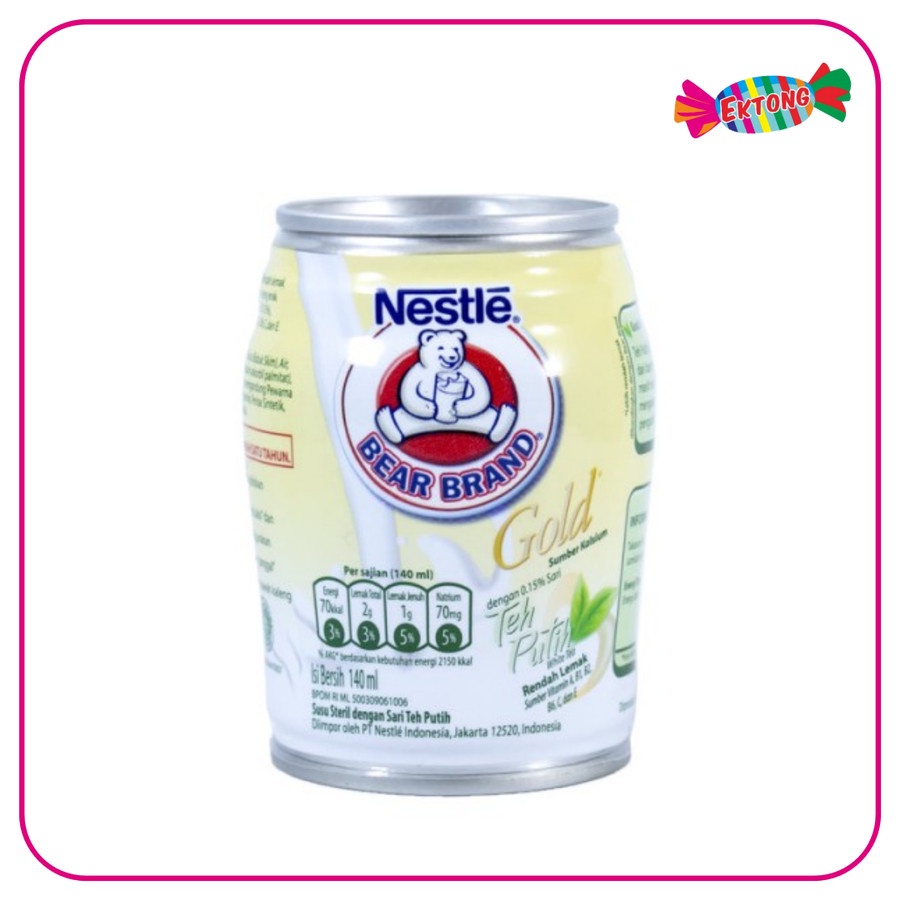 

NESTLE BEAR BRAND GOLD WHITE TEA 140 ML
