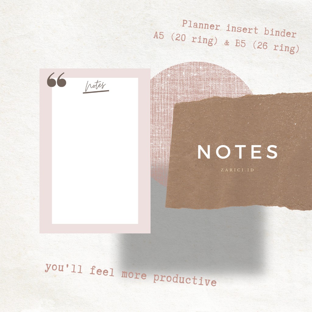 

[PLANNER A5 (20 RING) & B5 (26 RING)] NOTES