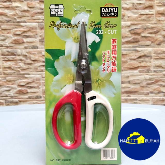 Gunting Dahan Kembang Ranting Stek Serbaguna Stainless Steel - DAIYU 7.5&quot; TIPE 202