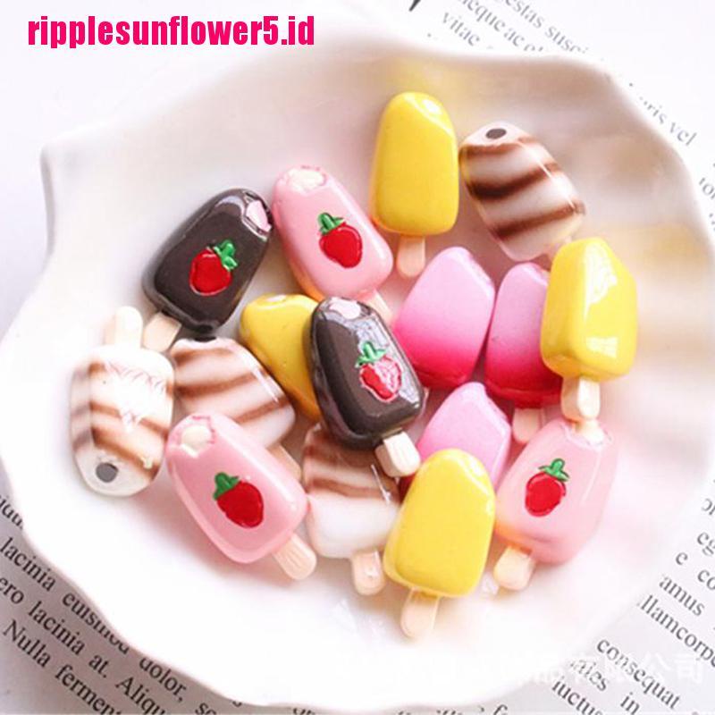 5pcs Miniatur Es Krim Popsicle Skala 1: 12 Untuk Rumah Boneka 1: 6