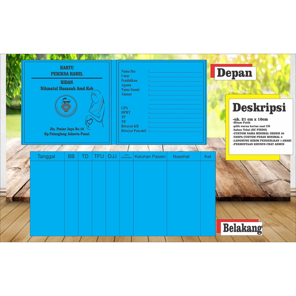 

KARTU PERIKSA HAMIL