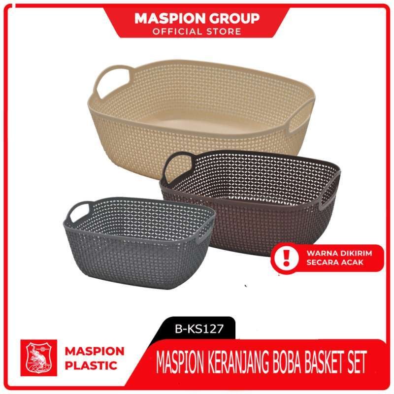 MASPION Keranjang Boba Basket Ukuran L - B-KS 126