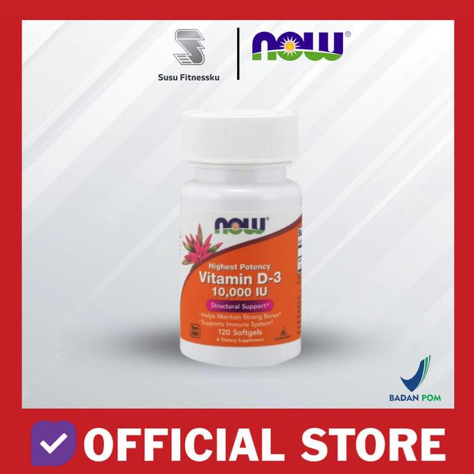 Now Foods Vitamin D3 10000 IU D-3 High Potency 120 Softgels Now D3