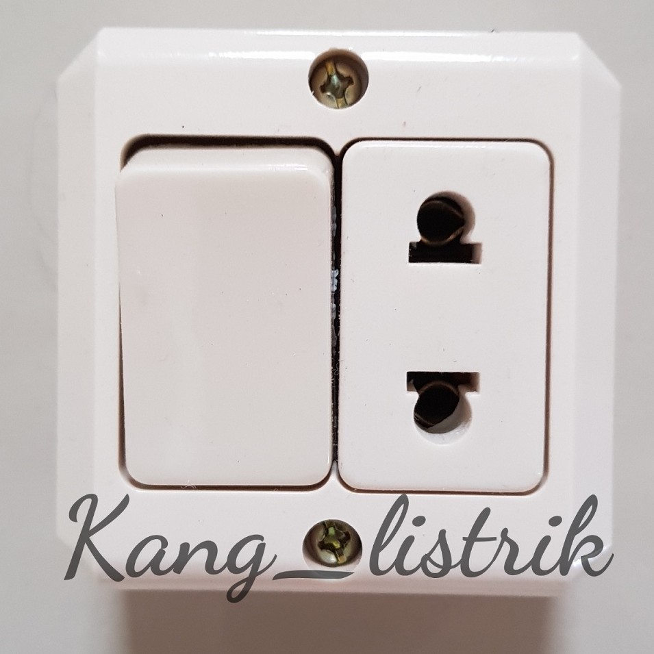 BROCO Stop Kontak + Saklar  New Gee OB - 15211 Engkel Stop