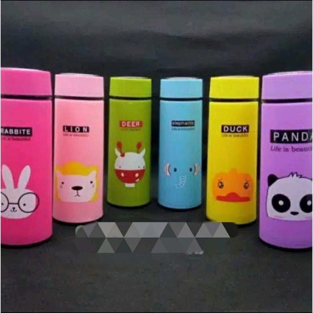 Botol Minum 450ML Kaca Hewan Animal