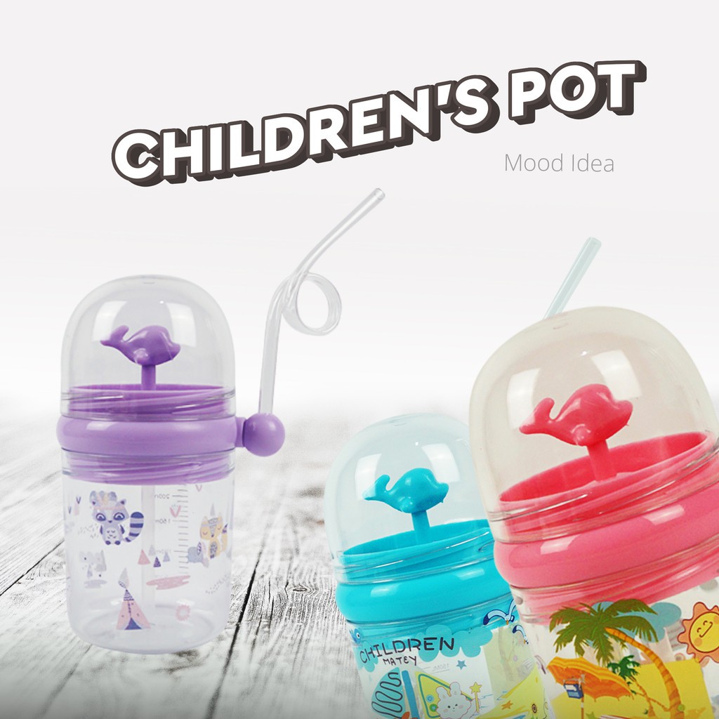 Botol Minum Anak beach 250 ML / Botol Minum Air Mancur