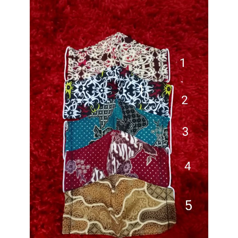 MASKER KAIN KATUN 2 PLY MOTIF BATIK