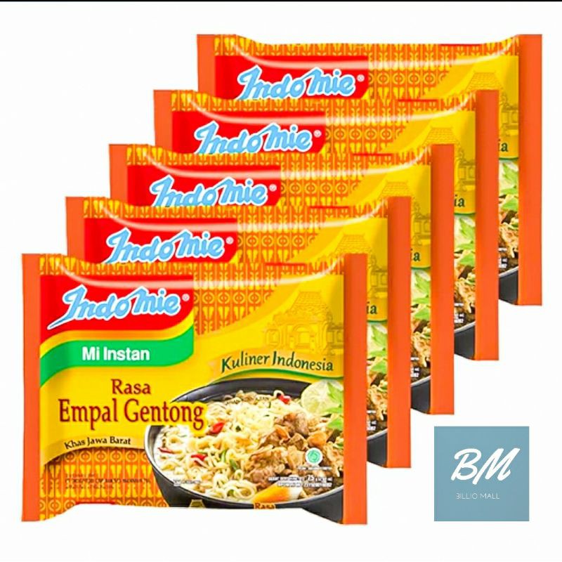 

Indomie Empal Gentong 5 Pcs / Indomie Kuah Rasa Empal Gentong Khas Cirebon 5 x 75 gr / Mie Indomie Rasa Empal Gentong 5 Bungkus