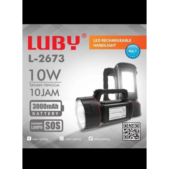 senter tangan luby 10 watt cas 2673